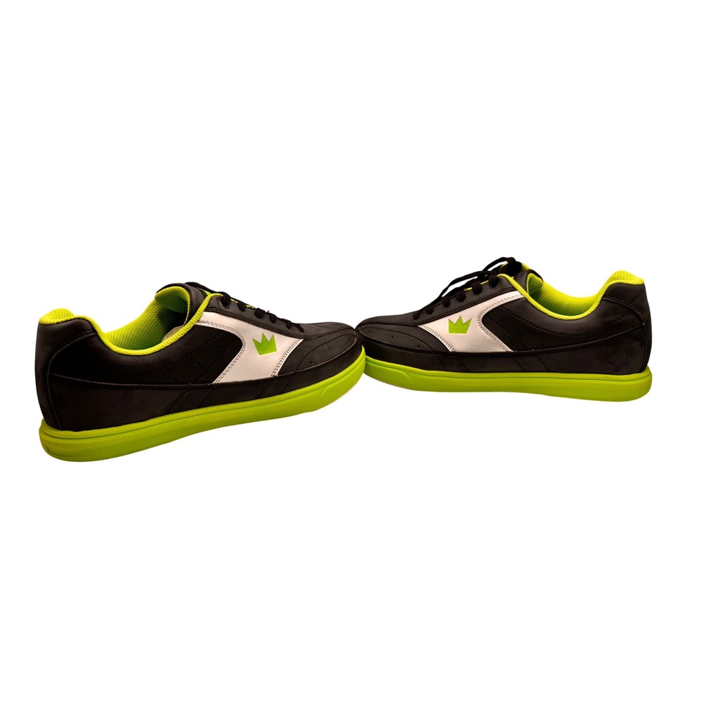 Brunswick Renegade Mens Bowling Shoes Black Neon Green Silver Size 9.5 M 5810610